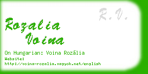 rozalia voina business card